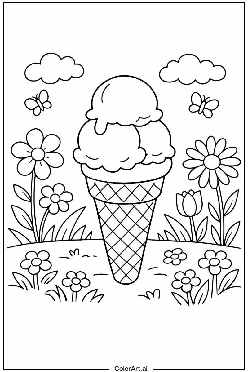 Ice Cream in a Garden 2