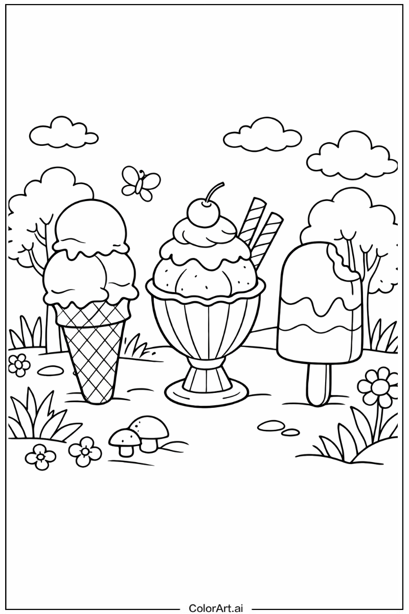 Ice Cream in Nature 3