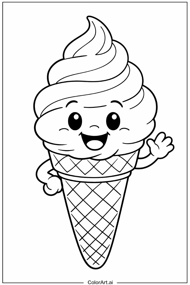 Happy Ice Cream Portrait 4