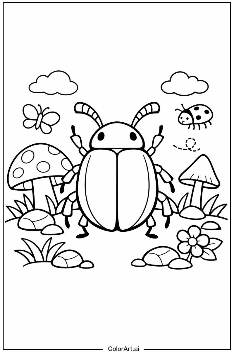 Beetle Insect Scene