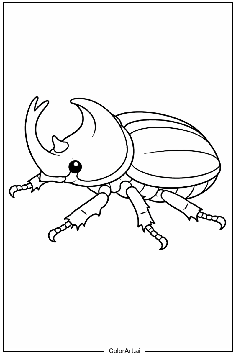 Insect with Rhinoceros beetle Theme