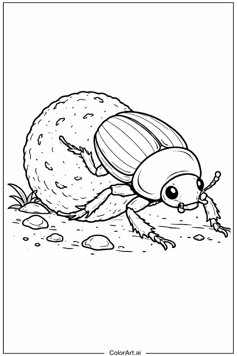 Dung beetle Insect Scene