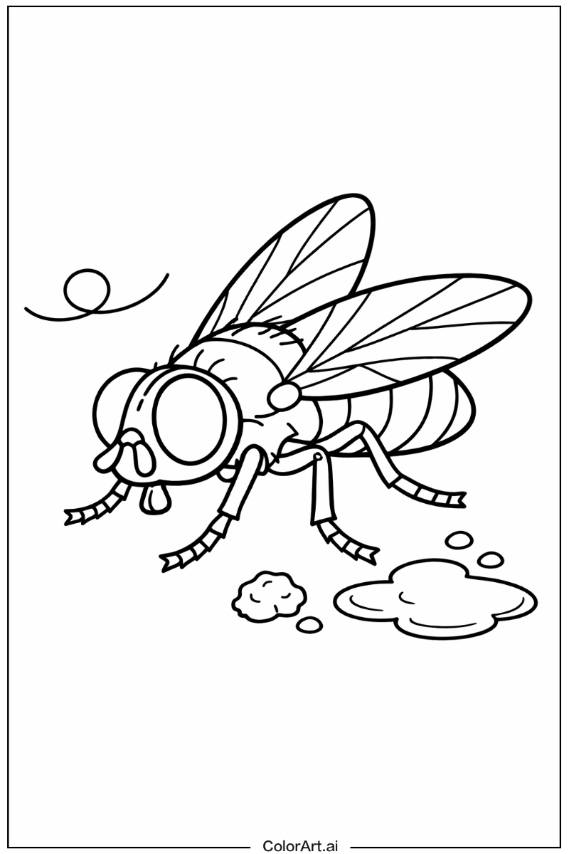 Housefly Insect Scene