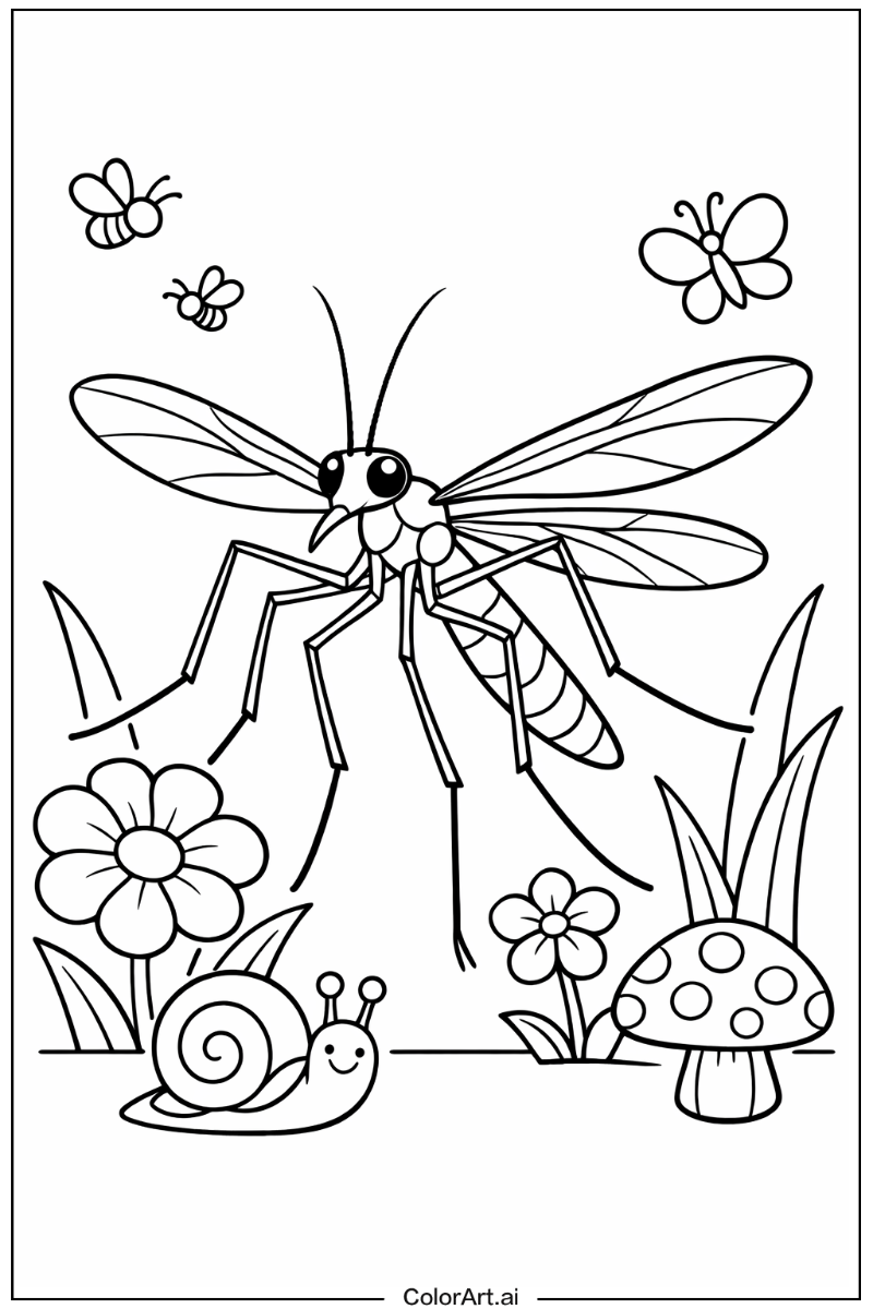 Insect with Crane fly Theme