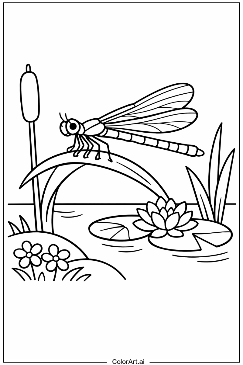 Damselfly Insect Scene