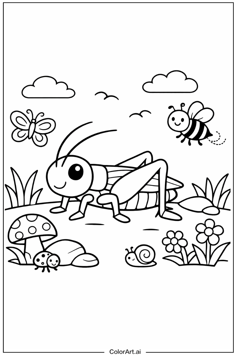 Cricket Insect Design