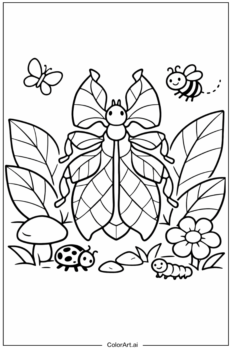 Leaf insect Insect Scene