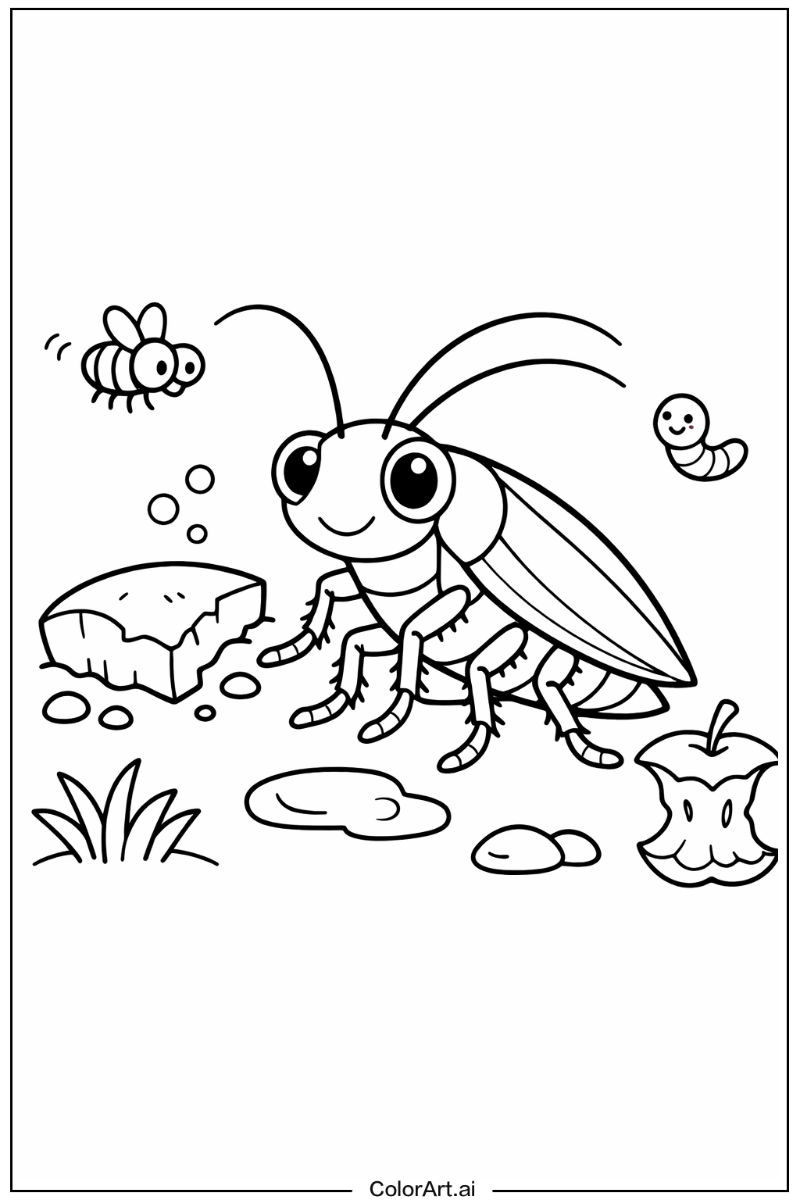Insect with Cockroach Theme