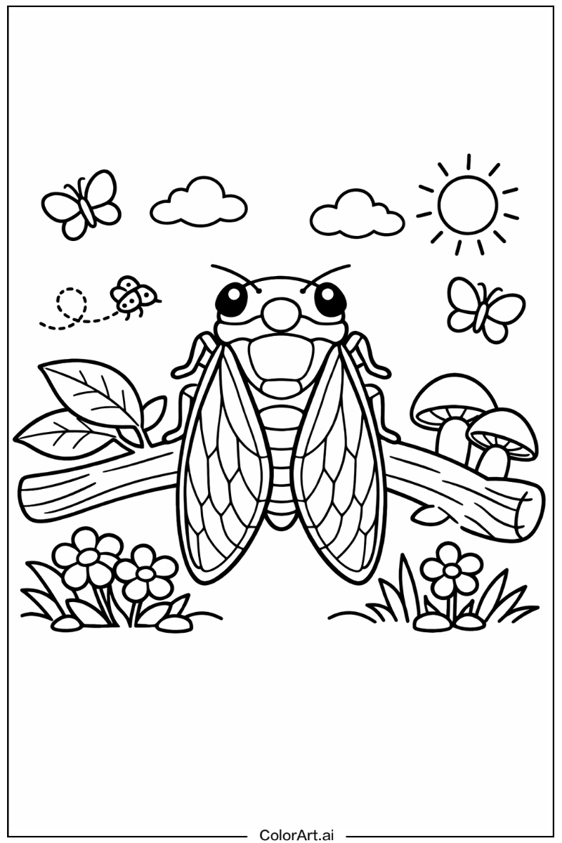 Insect with Cicada Theme