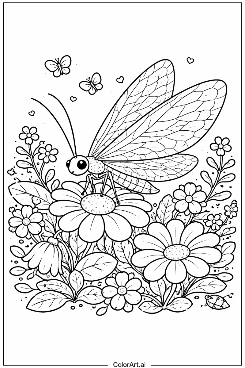 Insect with Lacewing Theme