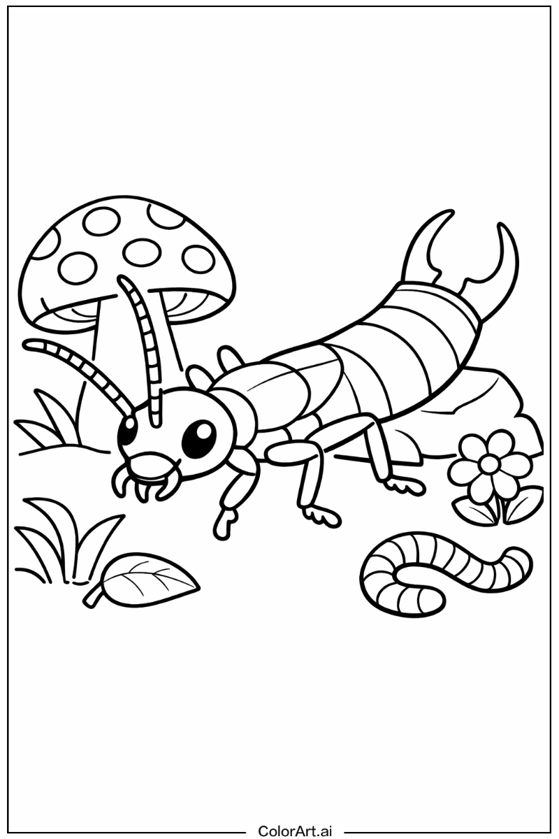 Earwig Insect Design
