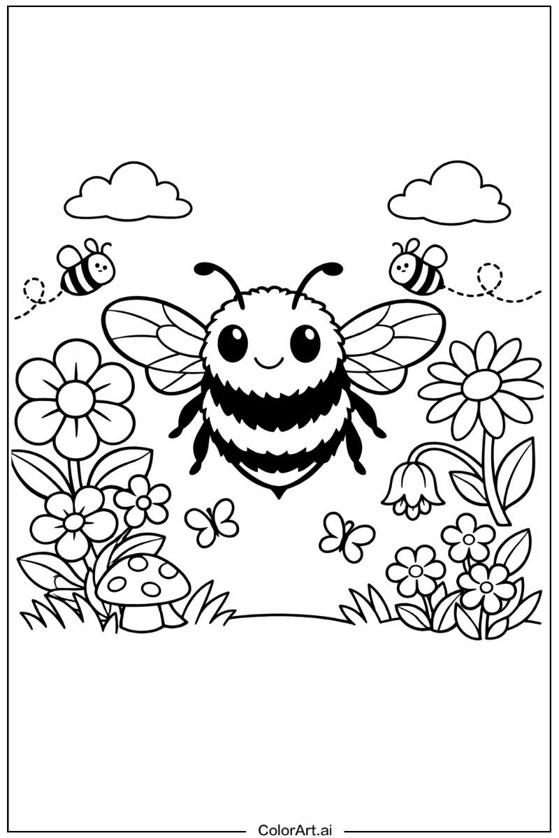 Bumblebee Insect Scene