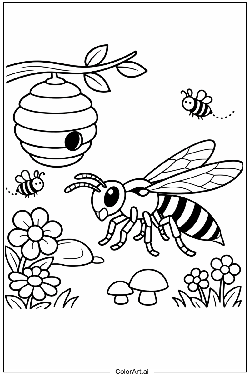 Insect with Wasp Theme