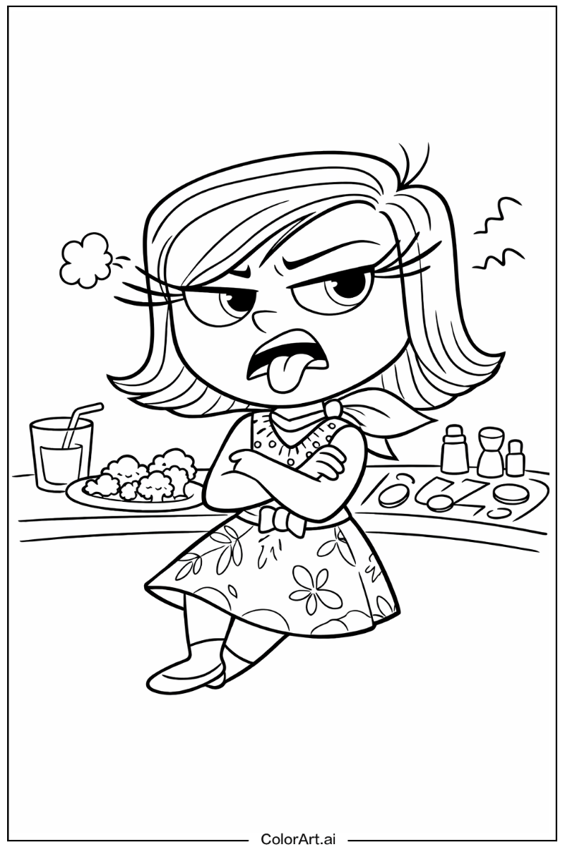 Inside out with Disgust Theme