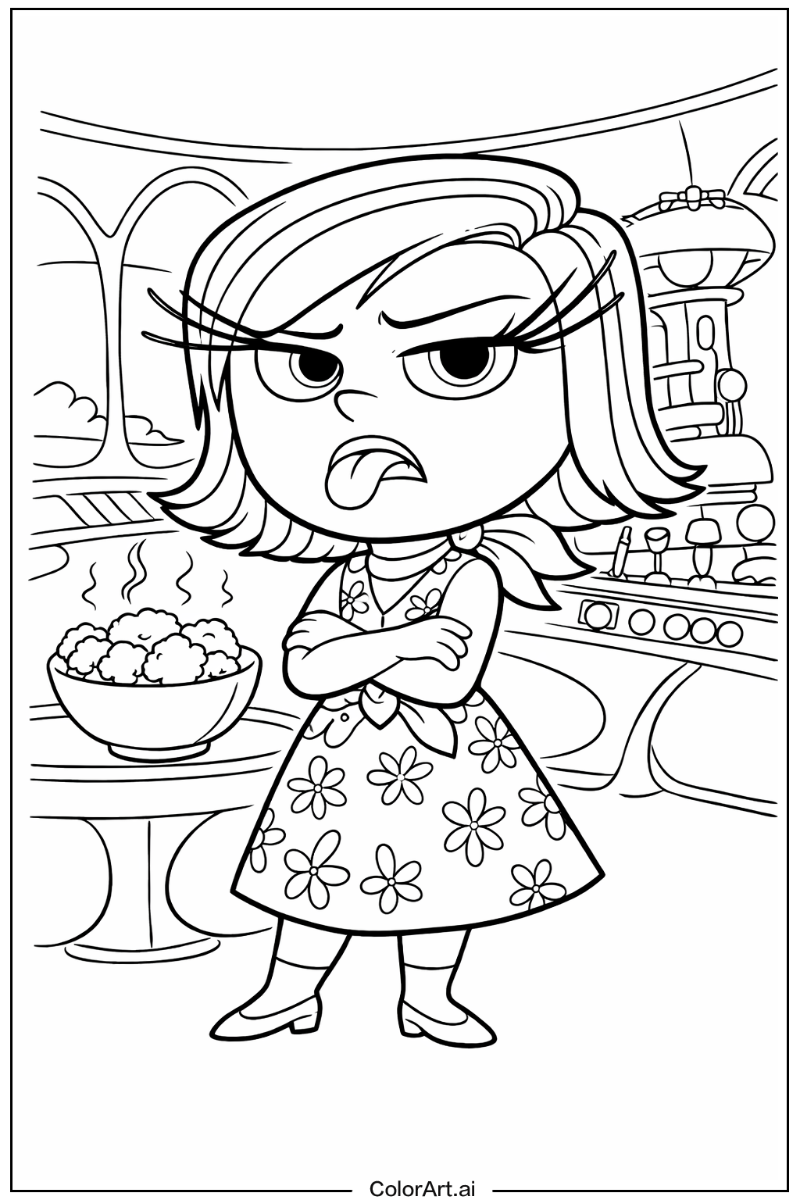 Inside out with Disgust Theme 4