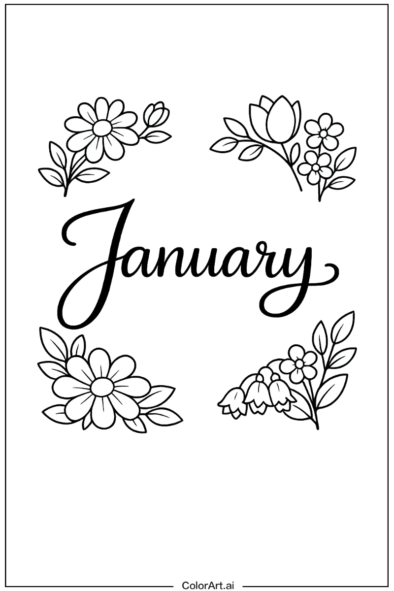 january with Flowers 2