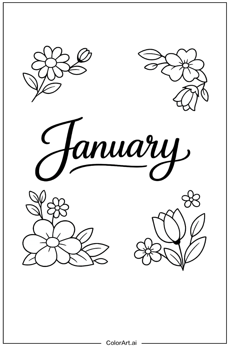 january with Flowers 3