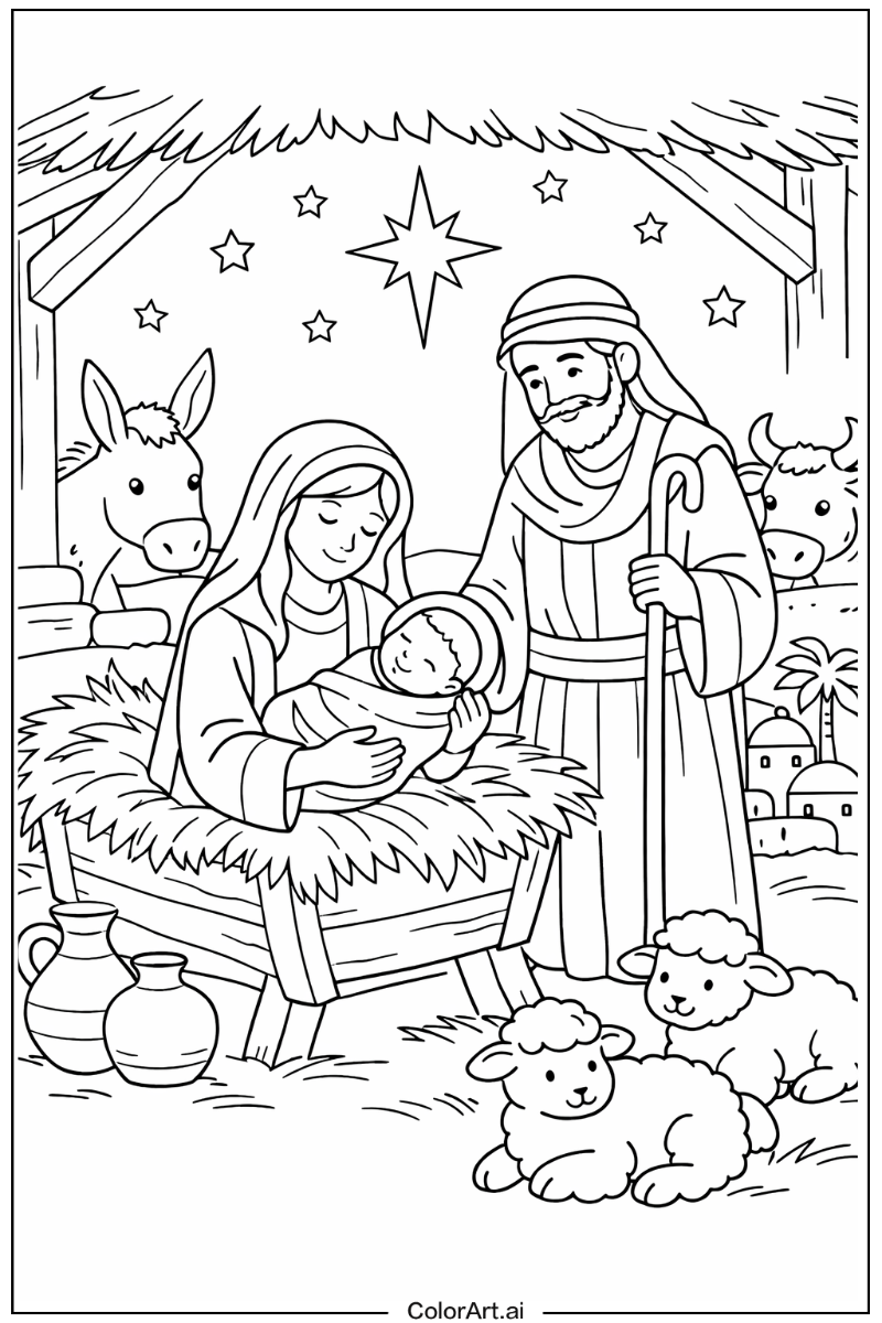 Mary joseph Jesus Design