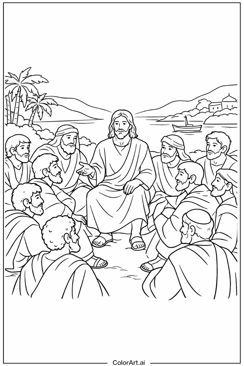 Disciples Jesus Scene