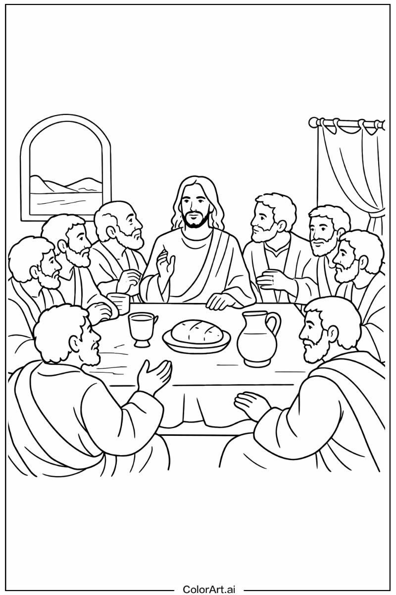Jesus with Apostles Theme