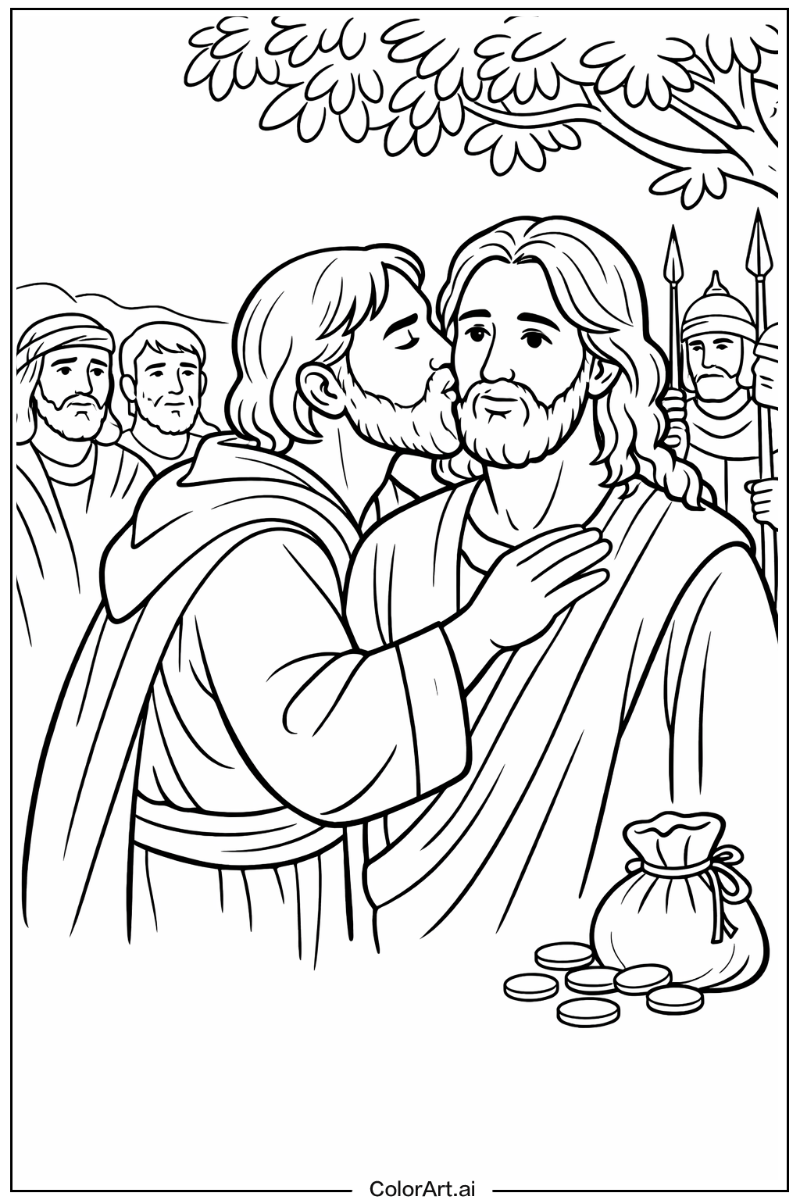 Judas iscariot Jesus Scene