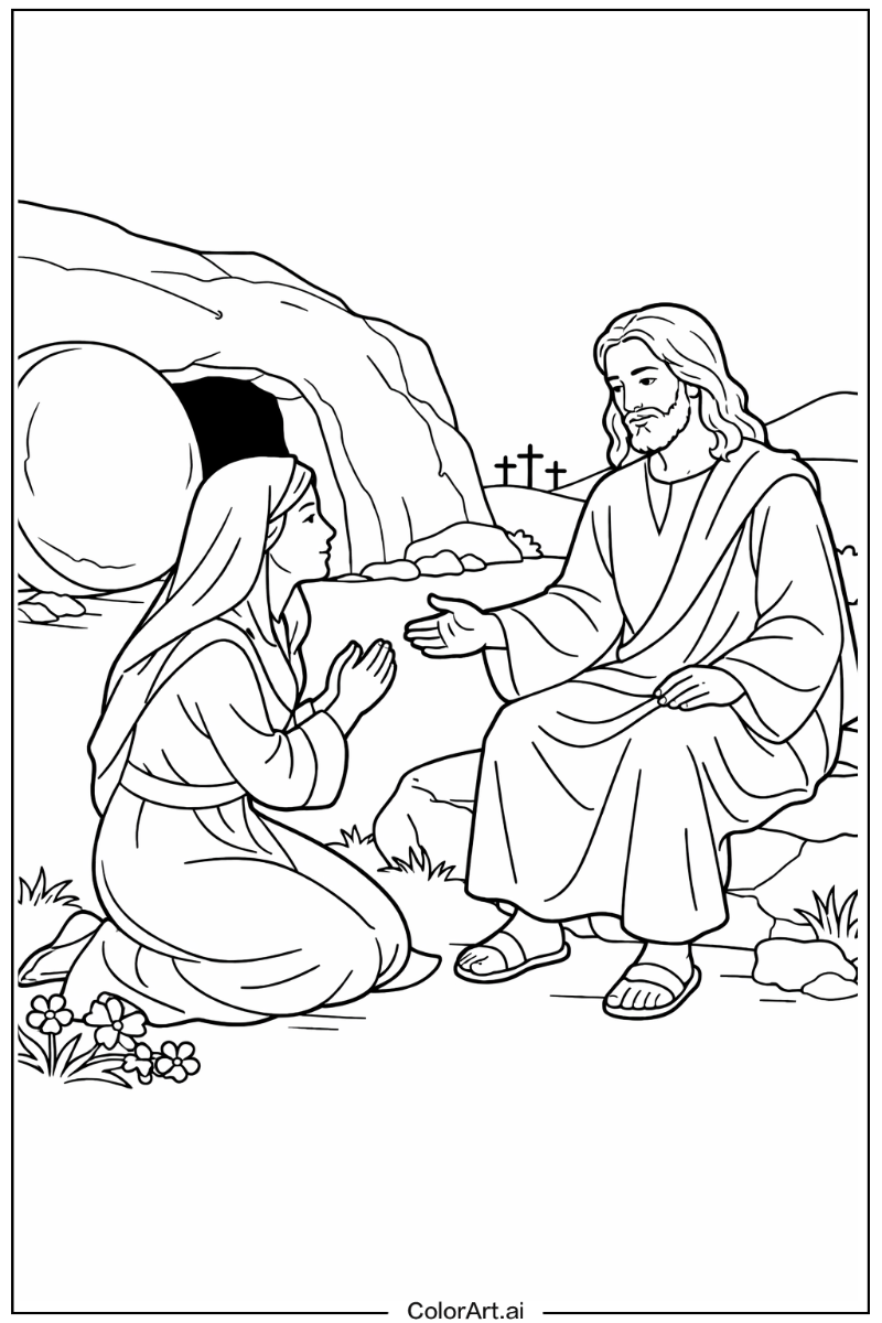 Jesus with Mary magdalene Theme