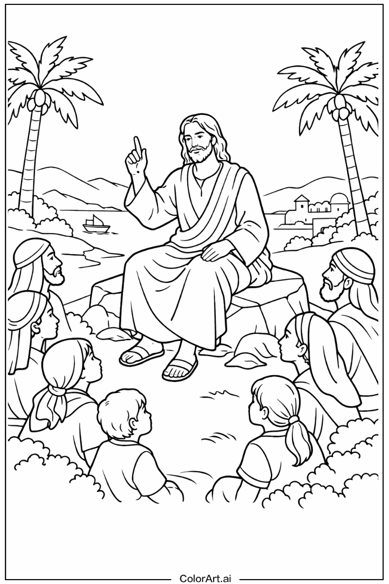 Jesus with Scripture Theme