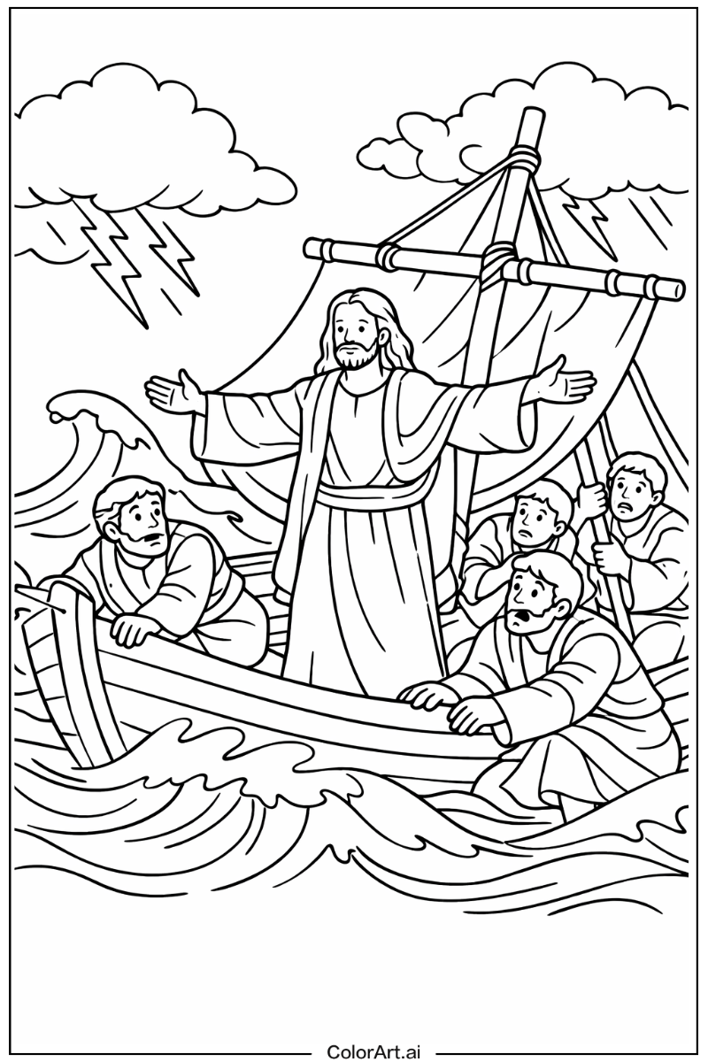 New testament Jesus Scene