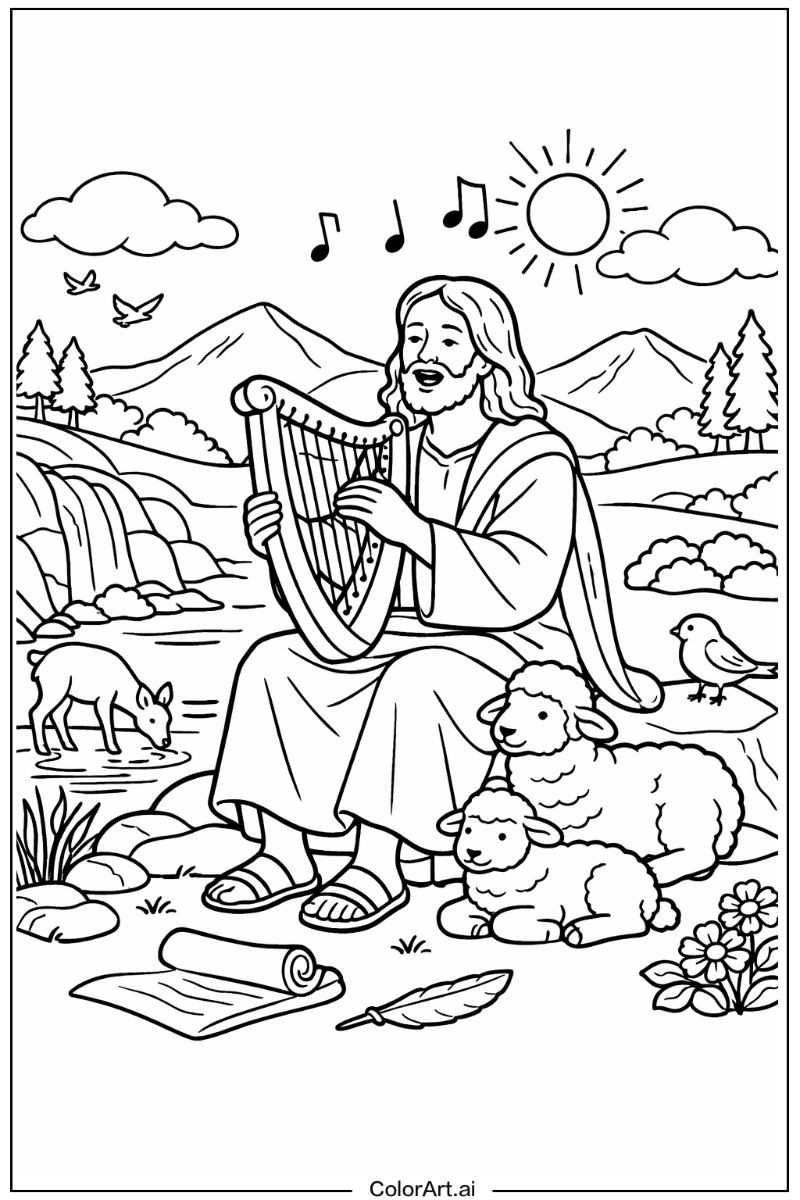 Psalms Jesus Scene