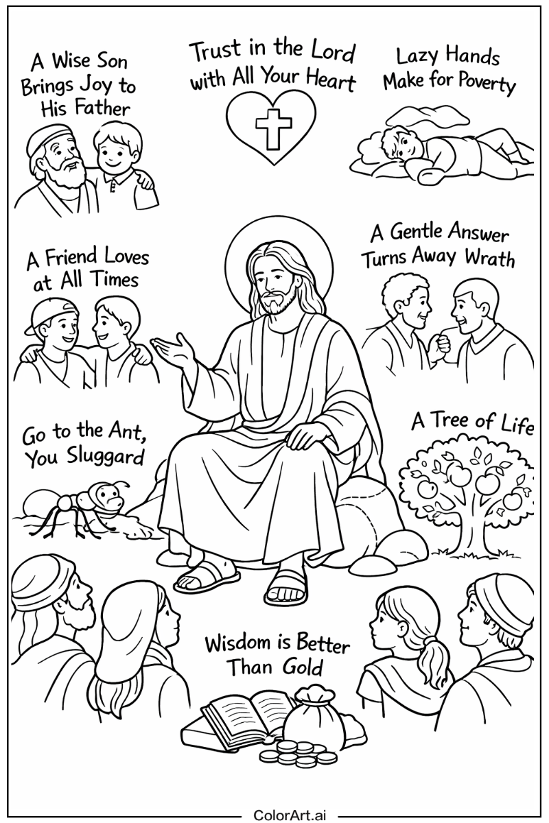 Jesus with Proverbs Theme