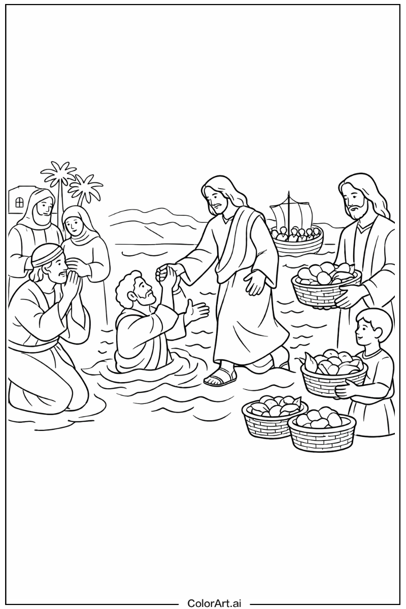 Jesus with Miracles Theme