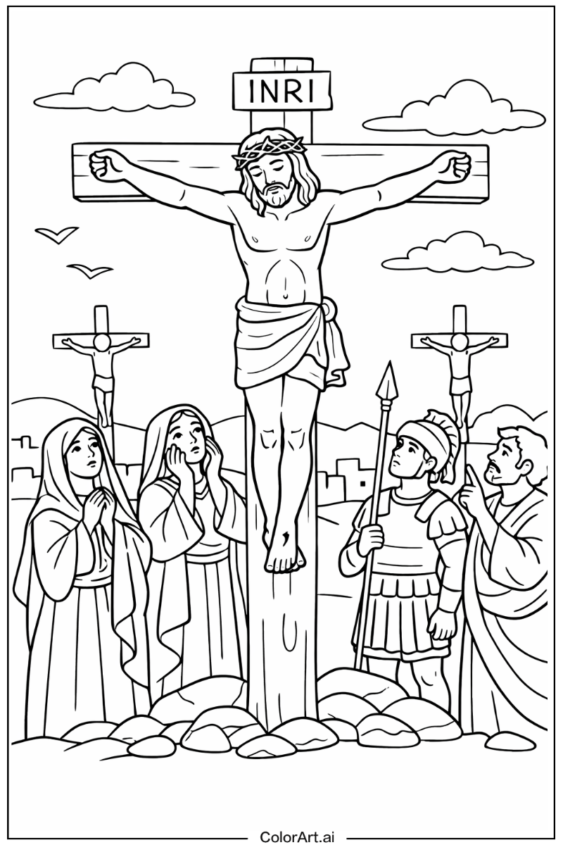 Crucifixion Jesus Scene