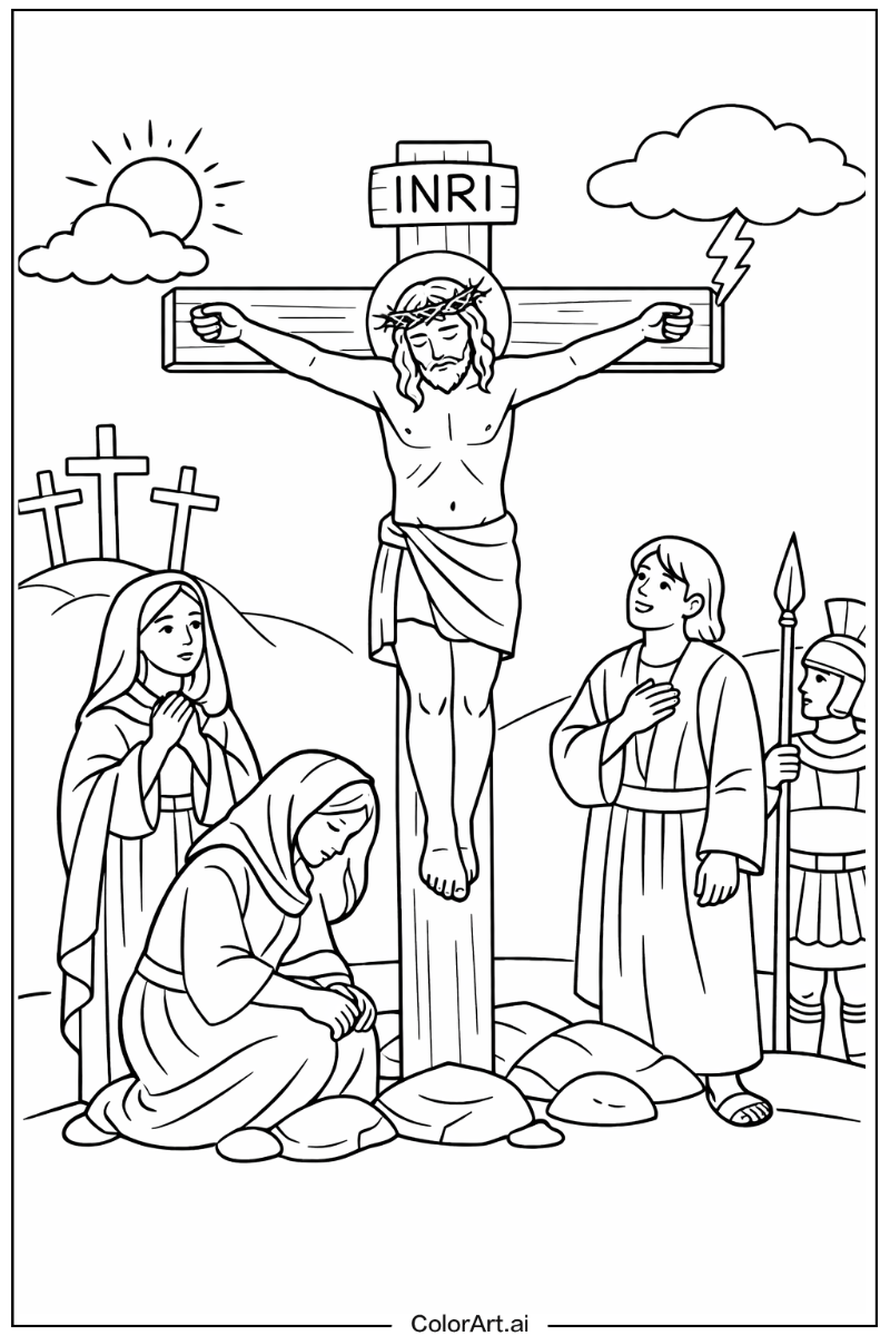 Jesus with Good friday Theme