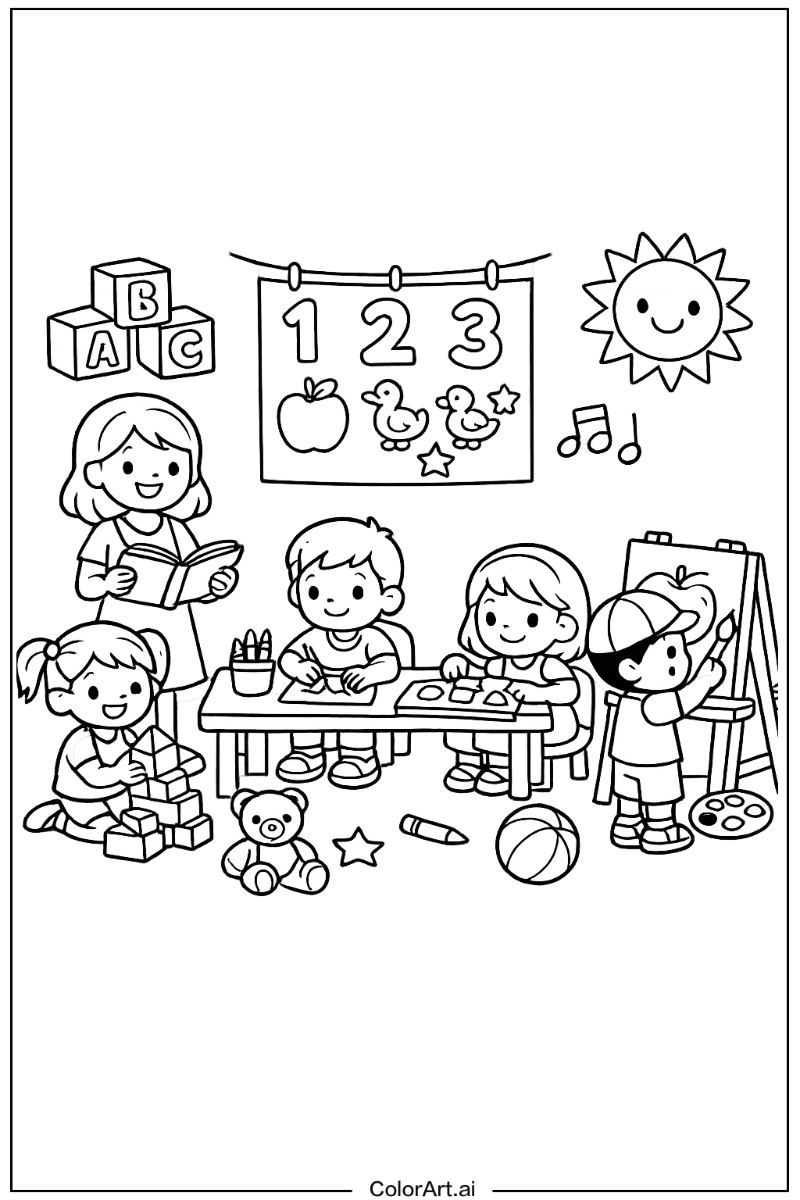 Kindergarten learning activity Kindergarten Design