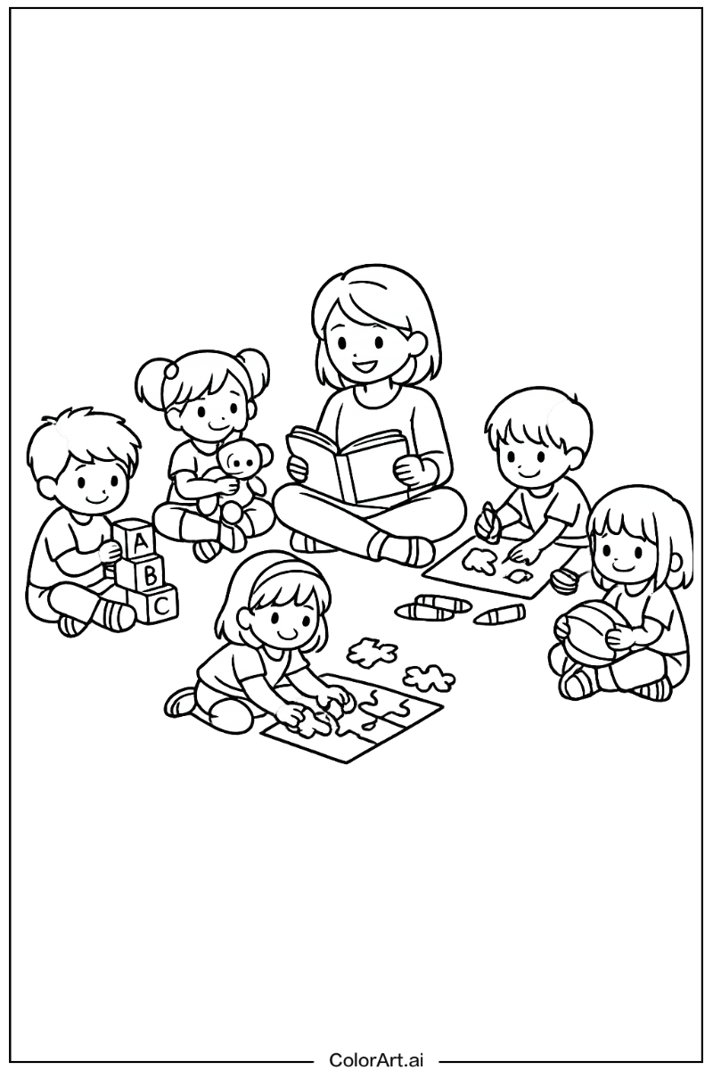Kindergarten group activity Kindergarten Design