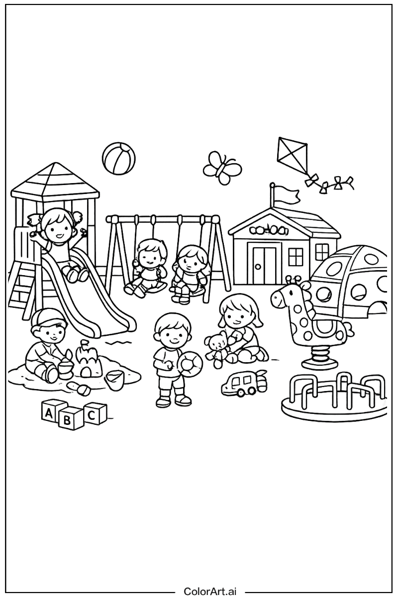 Kindergarten playground Kindergarten Design