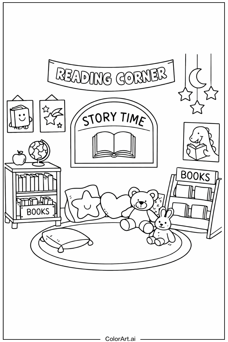 Kindergarten reading corner Kindergarten Design 2