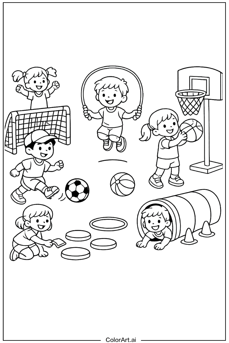 Kindergarten sports activity Kindergarten Design 2