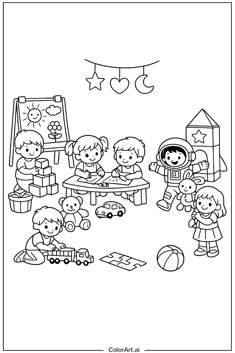 Kindergarten with Kindergarten fun activity Theme 2