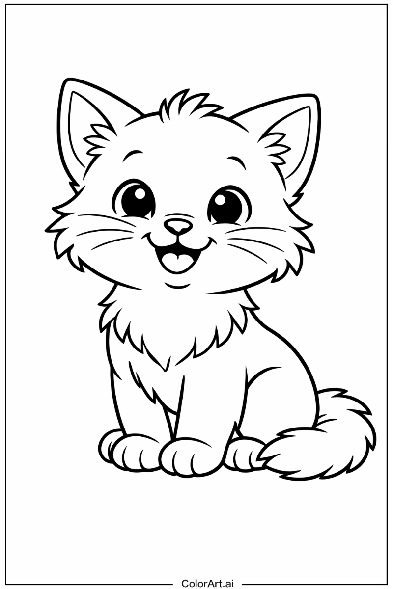 Happy Kitten Portrait 3