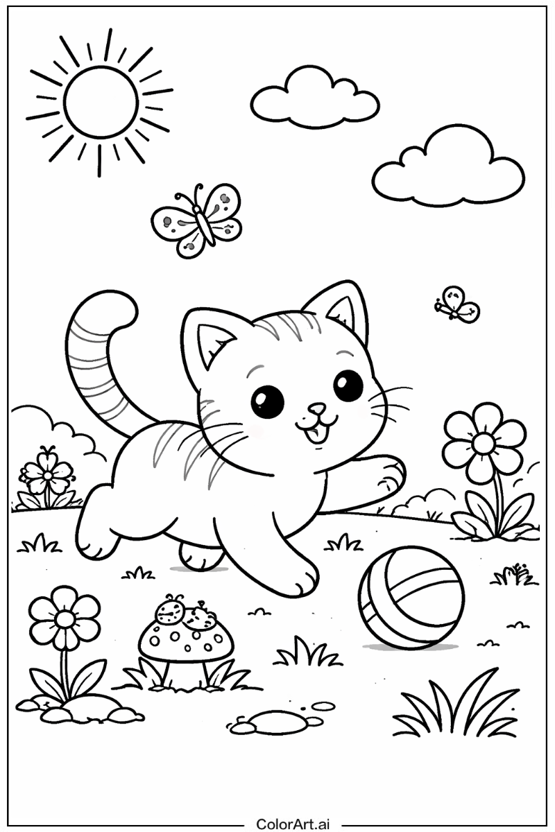 Kitten Playing Outside 4