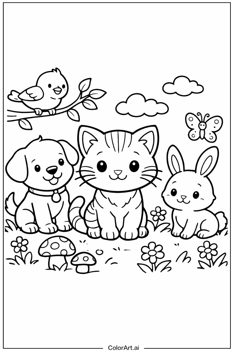 Kitten with Friends 4