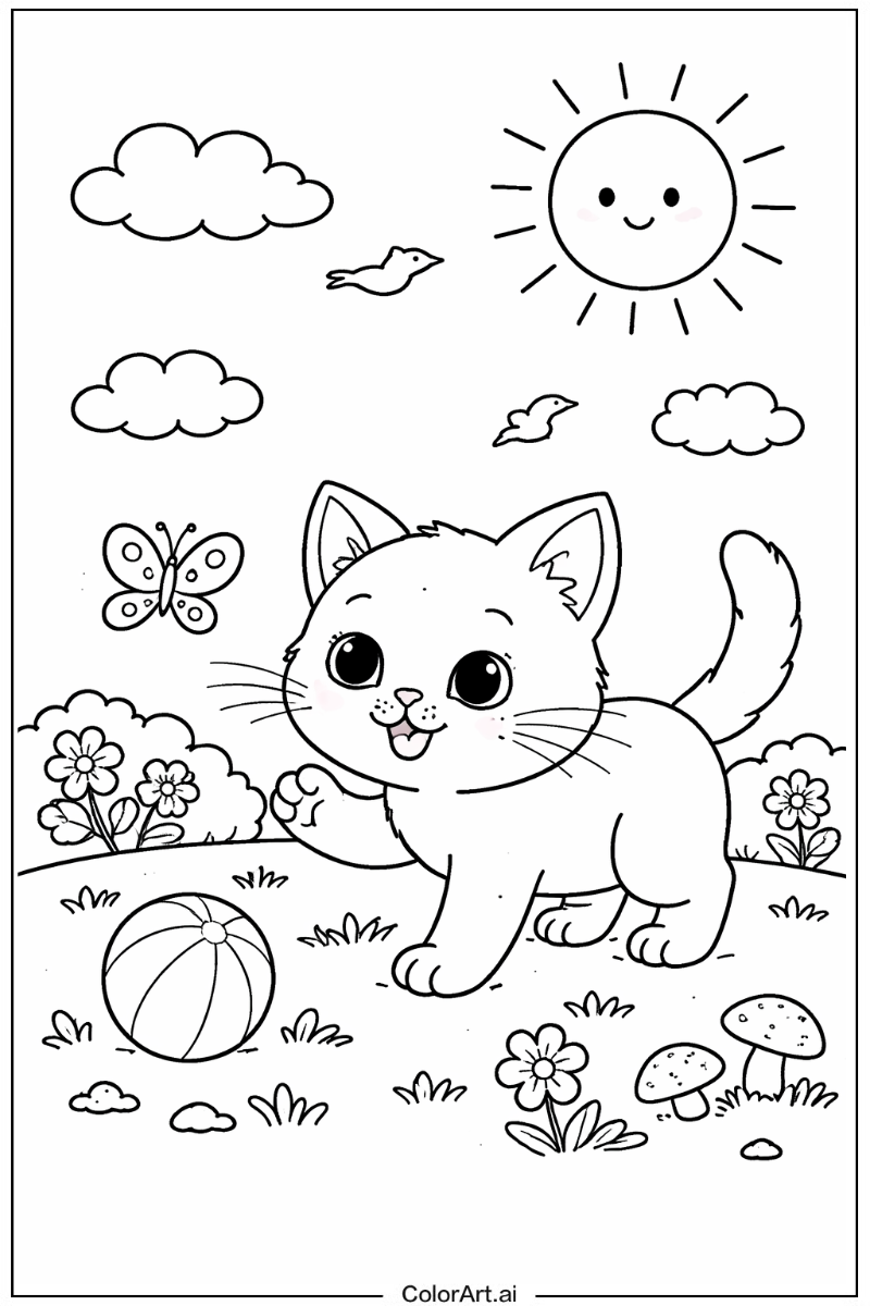 Kitten Playing Outside 5