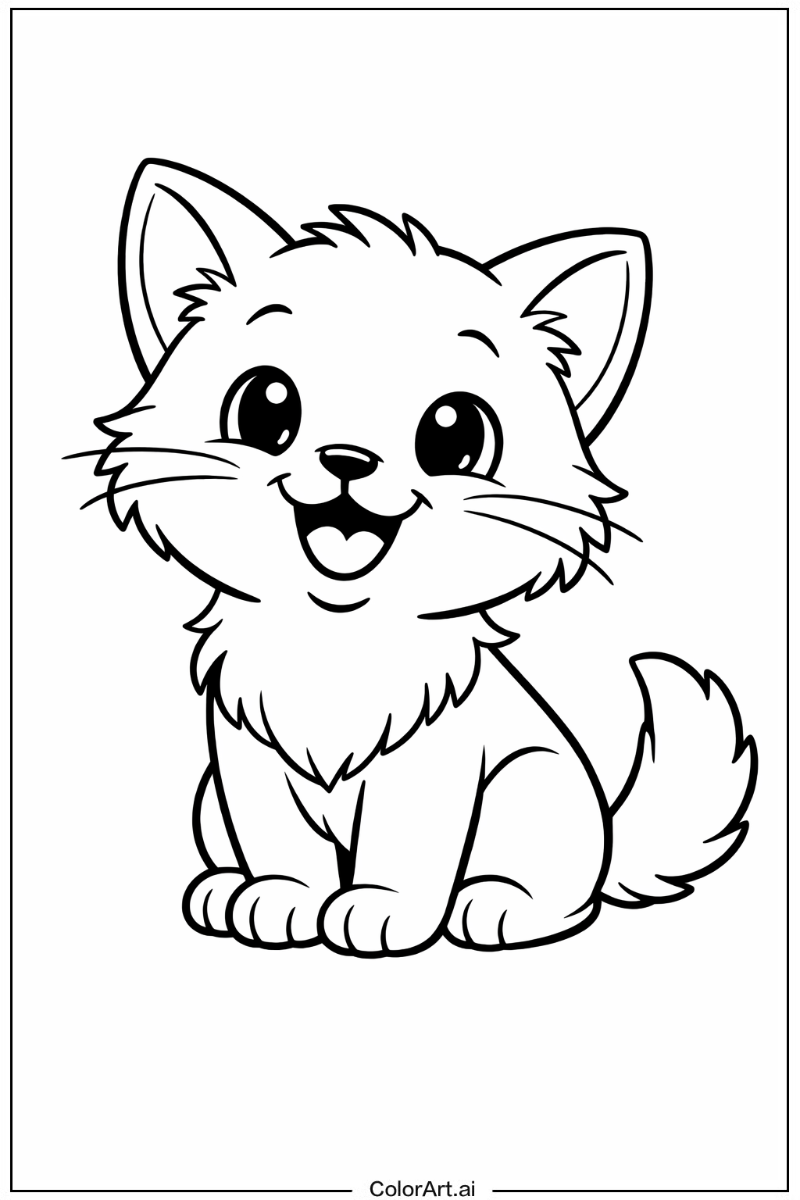 Happy Kitten Portrait 6