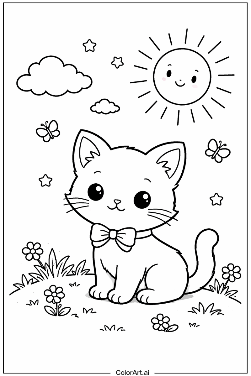 Kitten Under the Sun