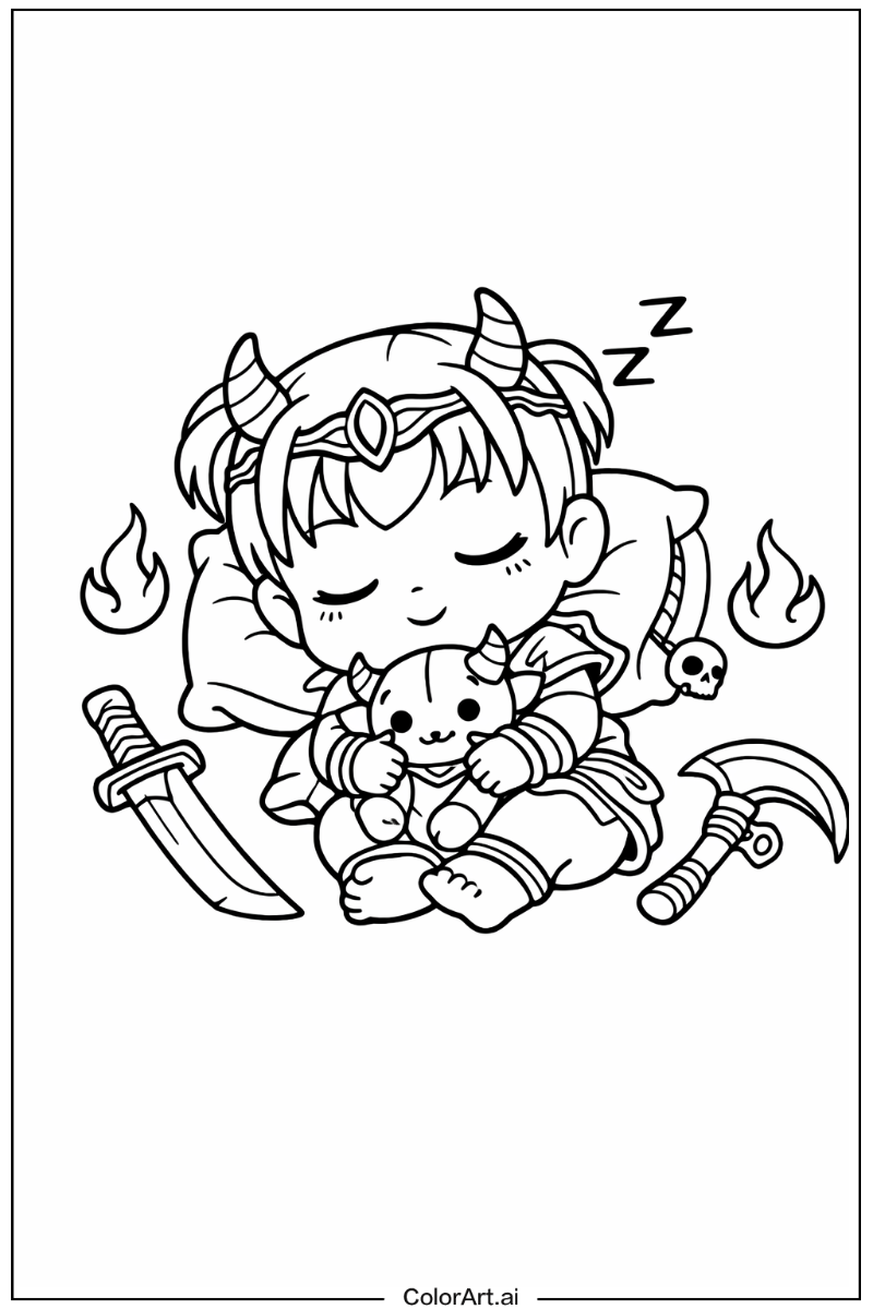Baby saja sleeping KPop Demon Hunters Baby Saja Scene