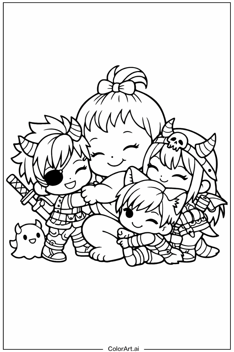 Baby saja hugging KPop Demon Hunters Baby Saja Scene