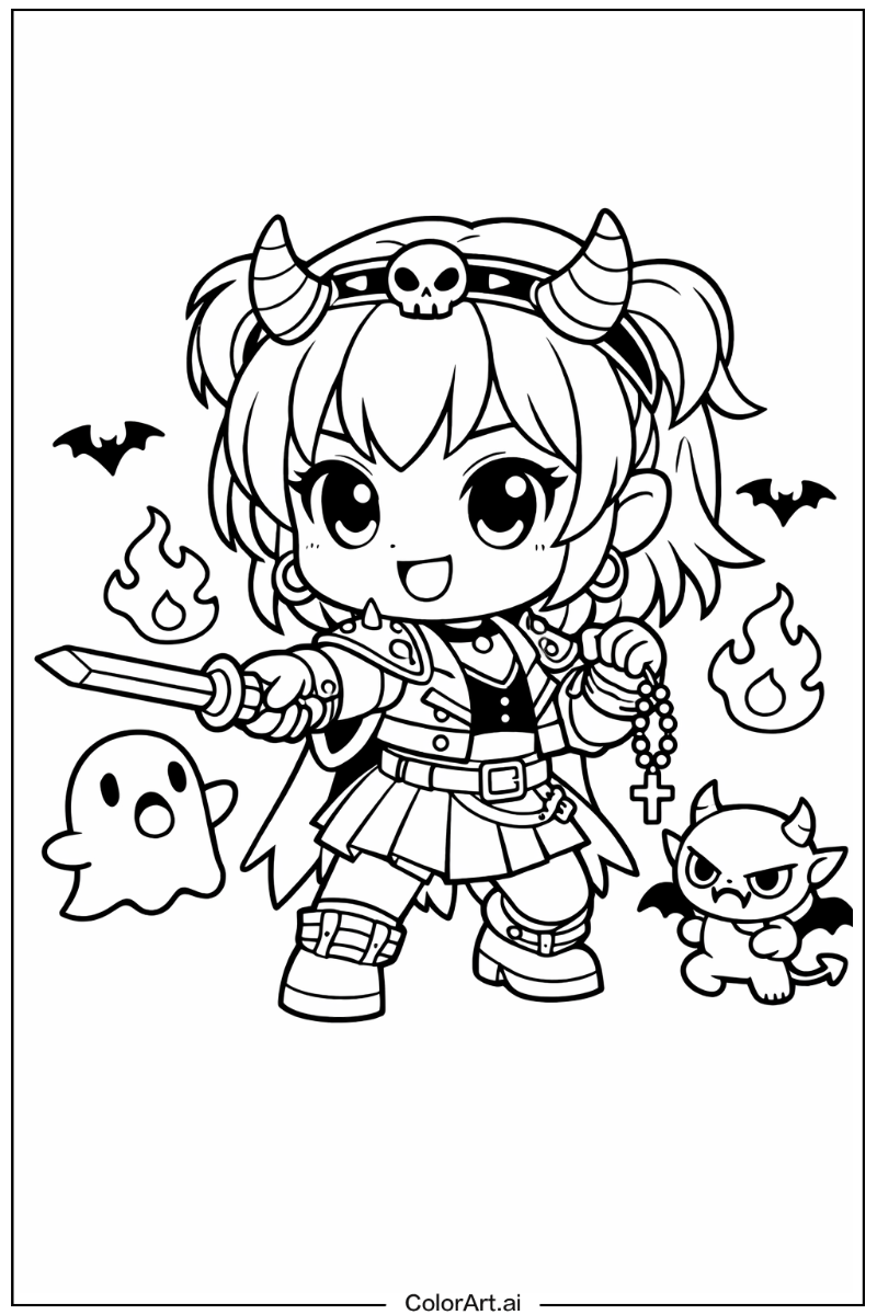 Baby saja chibi KPop Demon Hunters Baby Saja Scene