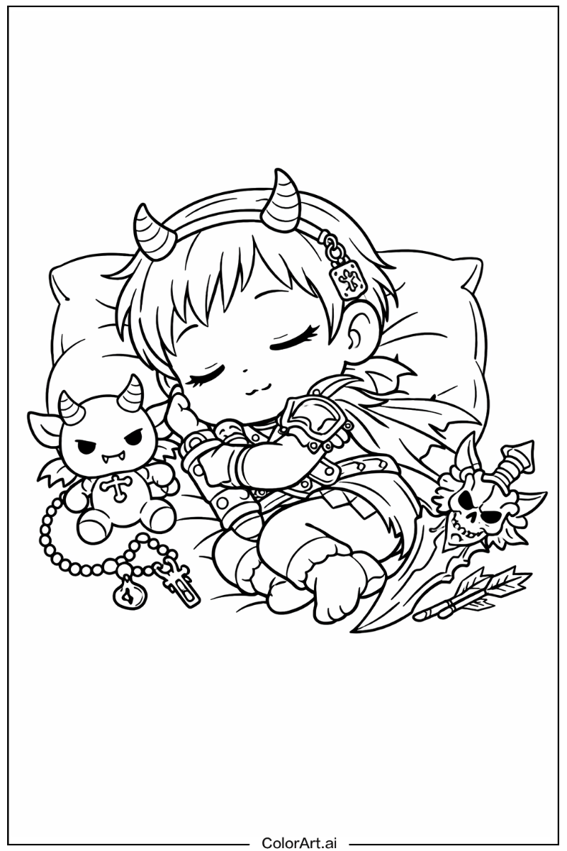 Baby saja sleeping KPop Demon Hunters Baby Saja Scene 2