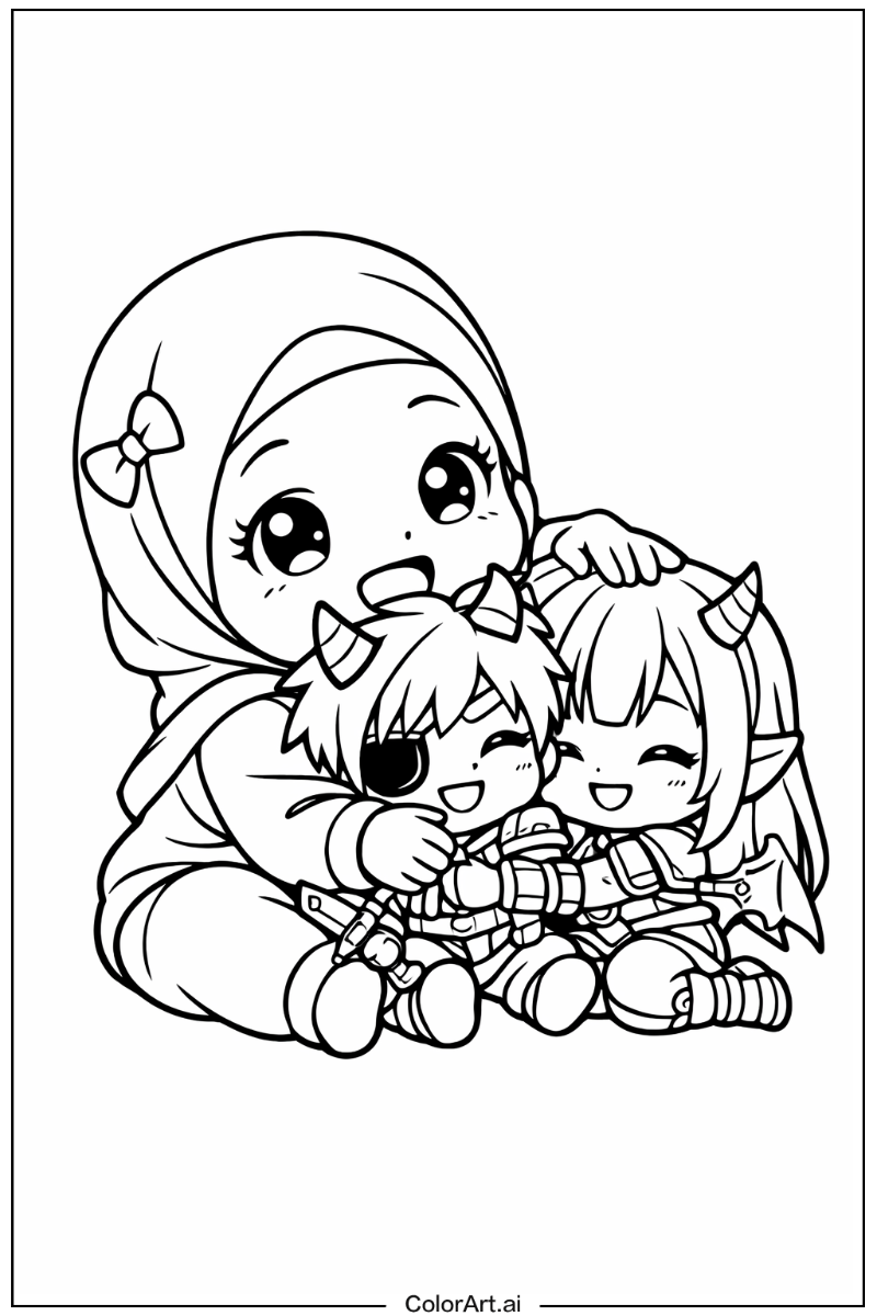 Baby saja hugging KPop Demon Hunters Baby Saja Scene 2